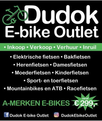 ✅ DUDOK BIKE OUTLET: LEUKE (ELEKTRISCHE) FIETSEN A-MERKEN