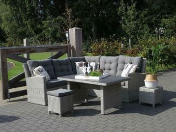 Hoek Lounge Dining set van wicker verkrijgbaar in 2 kleuren beschikbaar voor biedingen