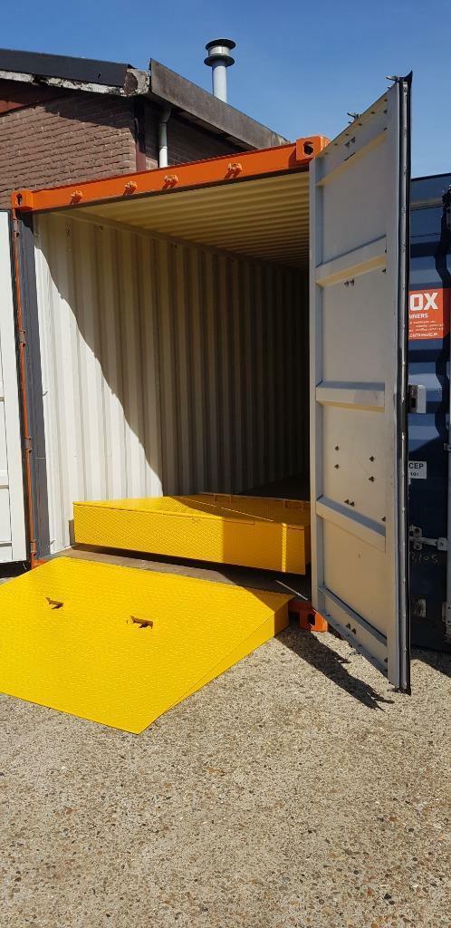 container oprijplaat, inrijplaat,heftruck oprijplaat, Zakelijke goederen, Machines en Bouw | Keten en Containers, Ophalen of Verzenden