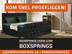 Boxspring |90x200| 120x200| 140x200 160 180 x 2, Crème, 90 cm, Ophalen of Verzenden, 200 cm