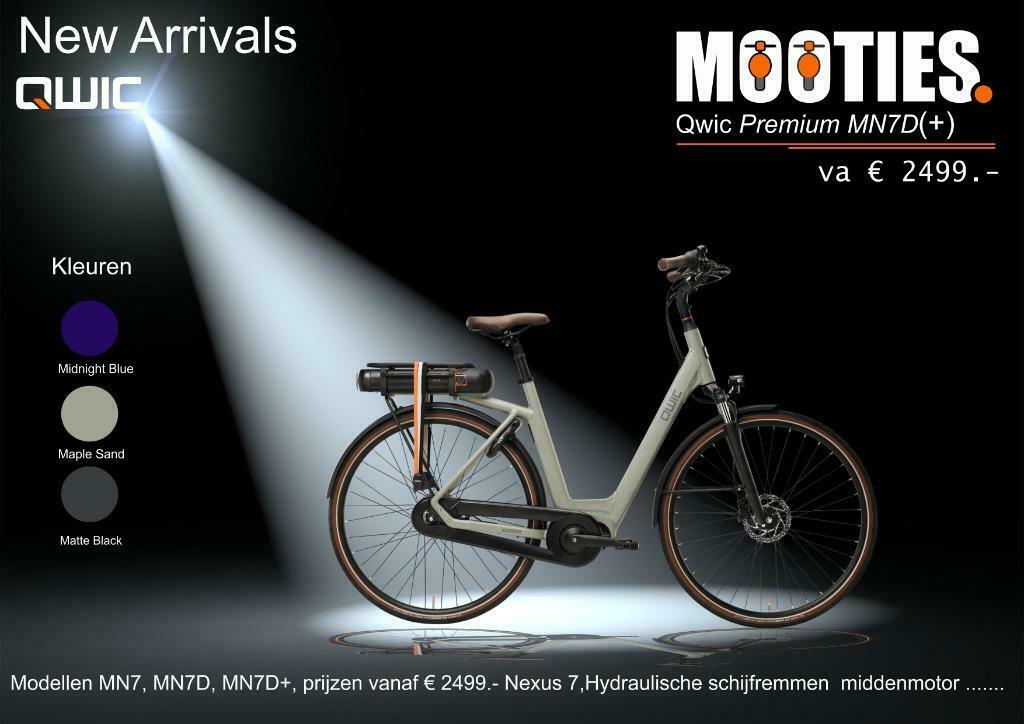 ≥ QWIC E-Bike Premium MN7D/D+ Electrische Fiets va € 20.- p/m — Elektrische  fietsen — Marktplaats