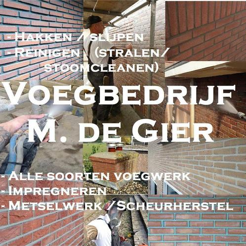 Voegbedrijf en gevelrenovatie M de gier, Diensten en Vakmensen, Gevelrenovatie en Voegers, Gevelreiniging, Gevelrenovatie, Impregnatie