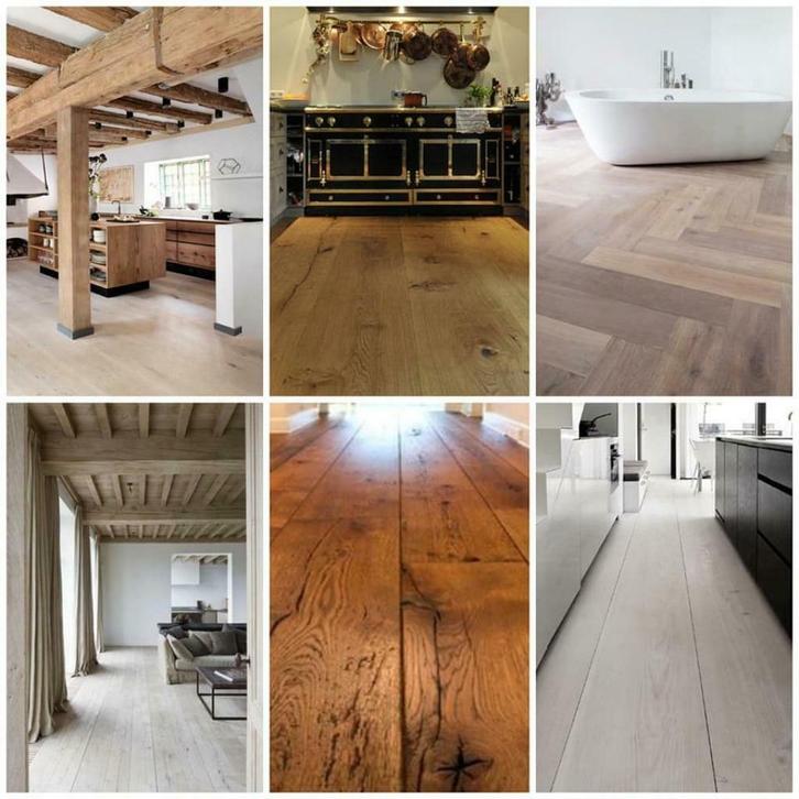 HOUTEN VLOEREN VISGRAAT PARKET VLOERDELEN GOEDKOOP! vloer!!!, Doe-het-zelf en Verbouw, Hout en Planken, Nieuw, Eiken, Ophalen of Verzenden