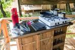 Glamping safaritent 6p camping Drenthe bij bos. KORTING 10%, Vakantie, Wasmachine, In bos, Landelijk