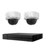 4MP Hikvision IP PoE beveiligingscamera set/NVR+2x camera's