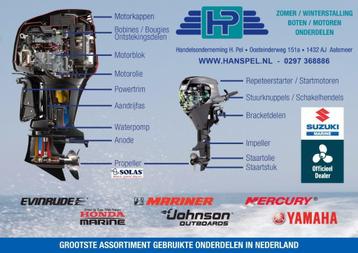 Gebruikte en nieuwe onderdelen voor buitenboordmotoren