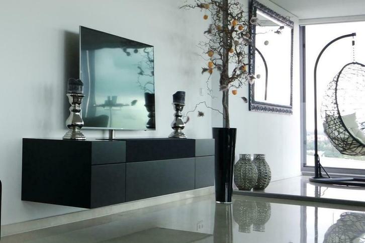 Zwevend soundbarmeubel AVS 200 met tv-draagarm Artyx (4), Huis en Inrichting, Kasten | Televisiemeubels, Nieuw, Minder dan 100 cm
