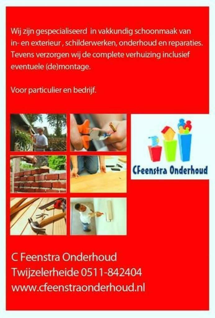 schoonmaak ,schilderen, behangen, laminaat,, Diensten en Vakmensen, Schoonmakers en Glazenwassers, Glazenwassen binnen, Glazenwassen buiten