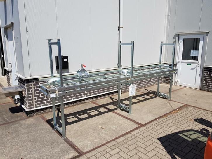 Rollenbaan met lengte aanslag meetsysteem voor zaagmachine, Doe-het-zelf en Verbouw, Gereedschap | Overige machines, Nieuw, Ophalen