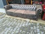 XL Chesterfield Engelse bank grijs + GRATIS BEZORGD