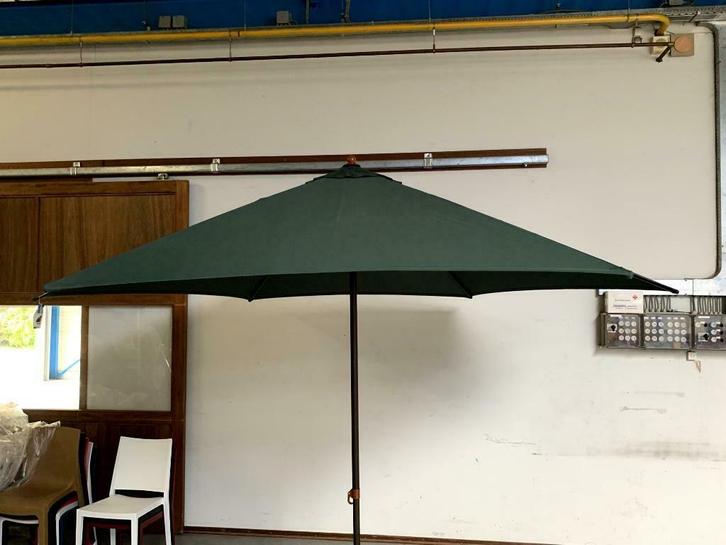 Aluminium parasol Ibiza bijna 4 mtr blauw of groen nieuw!, Tuin en Terras, Partytenten, Nieuw, Overige typen, 2 meter of meer