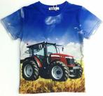 NIEUW Tshirt Trekker MASSEY FERGUSON Blauw, maat 134/140, Nieuw, Jongen, Ophalen of Verzenden, Chilong