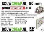 PIR PLAAT ISOLATIE MET SUBSIDIE 80MM EUR.16.25 PER M2, Nieuw, Muurisolatie, Ophalen of Verzenden, Hardschuim (Pir)