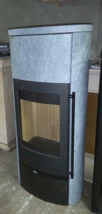 demomodel LOTUS JUBILEE 25 m speksteenkachel, Huis en Inrichting, Kachels, Nieuw, Vrijstaand, Hout, Ophalen