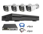 Beveiliging camera Set 4 stuks + Gratis 500GB Geheugen POE, Ophalen of Verzenden, Nieuw, Buitencamera