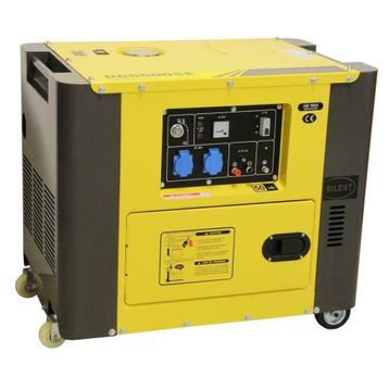 Nieuwe : Dieselgeneratorset geluidgedempt 6 kva 230 volt. beschikbaar voor biedingen
