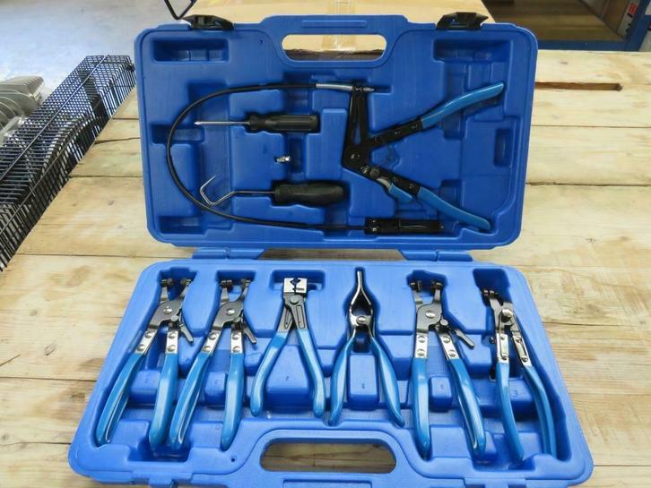 Slangklemtangen tangen set 9 delig nieuw in koffer, Doe-het-zelf en Verbouw, Gereedschap | Handgereedschap, Nieuw, Ophalen of Verzenden