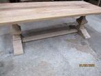 klooster tafel massief eiken op maat gemaakt, Ophalen, 100 tot 150 cm, Eikenhout, Nieuw