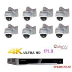 4MP ColorVu Hikvision IP PoE set/NVR+8x ColorVu camera, Nieuw, Ophalen of Verzenden