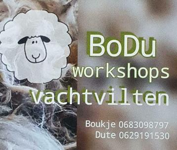 Groepsuitjes- BoDu Workshops Schapenvachtvilten Boukje Dute  beschikbaar voor biedingen