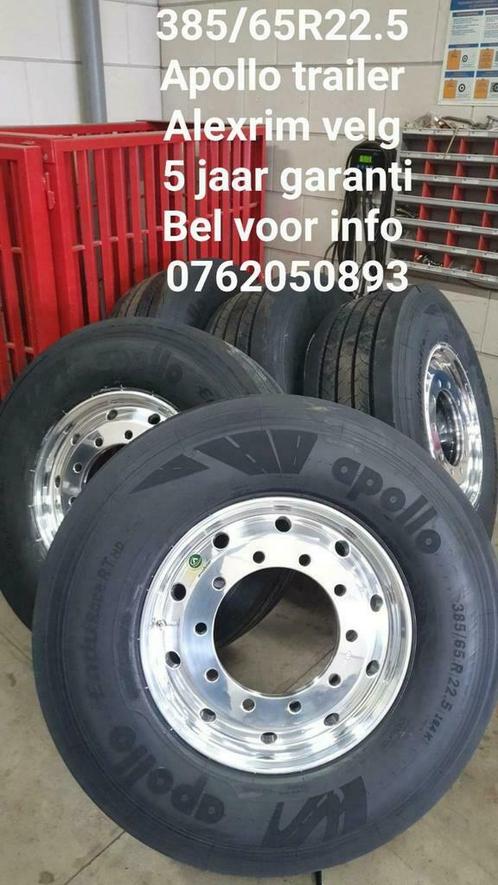 385/65R22.5 apollo met alexrim velg 5 jaar garanti, Auto-onderdelen, Banden en Velgen, Ophalen of Verzenden