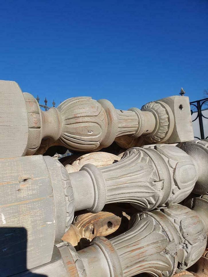 Oude balusters, massief hout, Doe-het-zelf en Verbouw, Overige Doe-het-zelf en Verbouw, Zo goed als nieuw, Ophalen of Verzenden