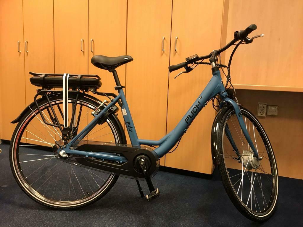 ≥ PUCH E-Folk e-bike elektrische fiets 49 cm Techni. Blue Matt —  Elektrische fietsen — Marktplaats