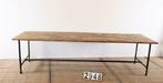 Industriële retro tafel/eettafel NIEUW! Maatwerk nr.2948, Ophalen of Verzenden, Nieuw, Eikenhout