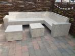 Lounge hoekbank steigerhout., Ophalen of Verzenden, Nieuw, Steigerhout, Hocker