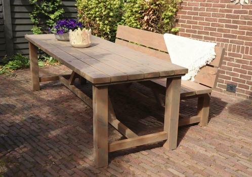 ≥ Tuintafel loungebank tuinbank bank tuinmeubel douglas hout —  Tuinmeubel-accessoires — Marktplaats