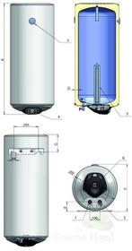 Elektrische boiler voor op de camping of boot, Nieuw, 20 tot 100 liter, Ophalen of Verzenden, Boiler
