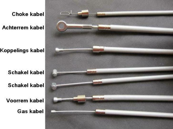 complete kabelset voor Vespa PK50 schakel - ook losse kabels, Fietsen en Brommers, Brommeronderdelen | Oldtimers, Nieuw, Overige merken