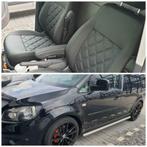 volkswagen caddy stoelen zwart leder ruiten.4xleder armsteun, Ophalen, Nieuw, Volkswagen