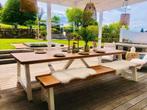 kloostertafel de Luxe Extreme Supreme 115 x 330 x 77 cm, Nieuw, Ophalen of Verzenden, Vijf personen of meer, Eikenhout