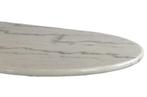 Ovaal marmer tafelblad 120 x 60 cm wit marmer tafels, 50 tot 100 cm, Nieuw, Overige materialen, 100 tot 150 cm