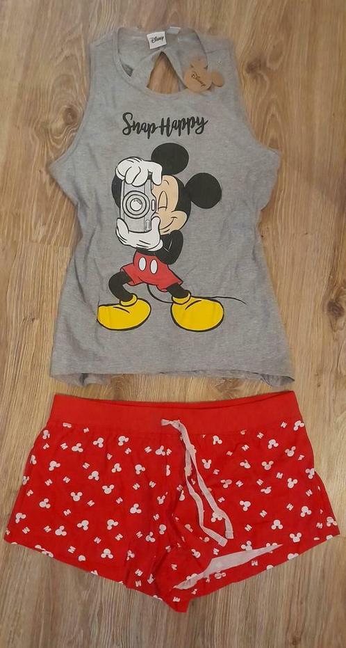 NIEUW Disney Mickey Mouse shorts + hemdje pyjama, maat M, Verzamelen, Disney, Mickey Mouse, Ophalen of Verzenden