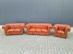 NIEUW Chesterfield 3+2+1 bankstel + GRATIS BEZORGING, Nieuw, Chesterfield, Leer, Ophalen of Verzenden