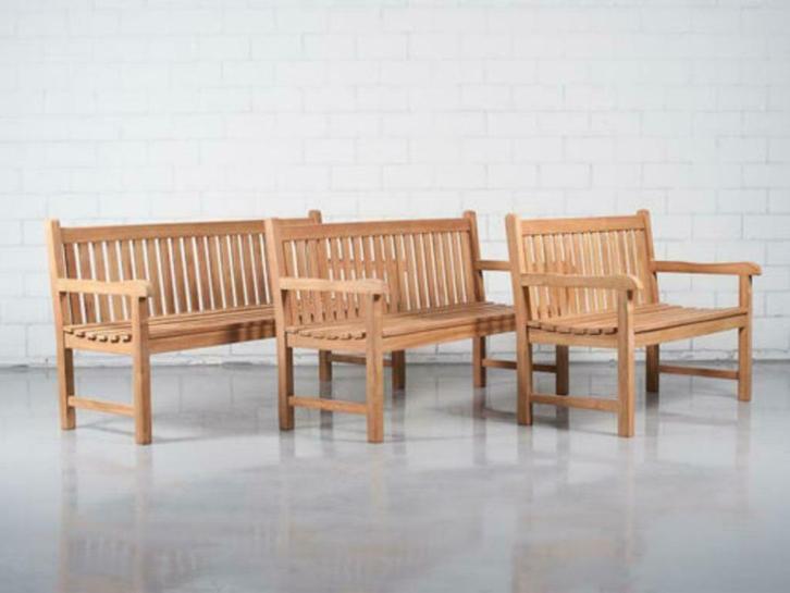 Teakhouten tuinbank, teakhouten banken, tuinbanken., Tuin en Terras, Tuinsets en Loungesets, Nieuw, Hout, Bank, Ophalen