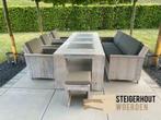 Steigerhouten Tuinset Exclusive met natuursteen  ACTIEPRIJS, Nieuw, Tuinset, Ophalen of Verzenden, Bank