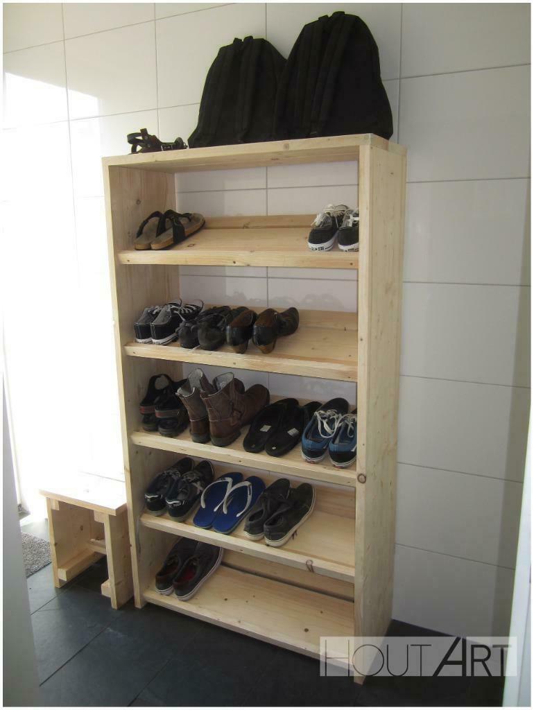Schoenenrek Steigerhout (diverse afmetingen), Info@hout-art.nl, Nieuw, Ophalen of Verzenden, Hoeves 3 in Schijndel