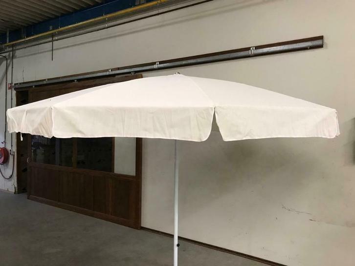 prachtige Italiaanse parasol 300 cm rond naturel, Tuin en Terras, Parasols, Nieuw, Stokparasol, 2 tot 3 meter, Ophalen of Verzenden