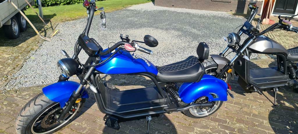 ≥ E scooter. Hl6.0 Cafe cruiser Cafe racer. Harley type — Snorfietsen en  Snorscooters — Marktplaats