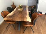 Ontdek Onze Prachtige Boomstamtafels - Teakhout, Suar, Eiken, Ophalen, 50 tot 100 cm, Vijf personen of meer, Teakhout