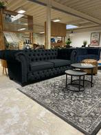 Nieuwe chesterfield 3 Zits bank velvet 27 kleuren leverbaar, Hout, 75 tot 100 cm, Ophalen of Verzenden, Rechte bank