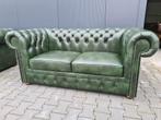 Prachtige nieuwe Chesterfield bank groen + GRATIS BEZORGING, Nieuw, 150 tot 200 cm, Chesterfield, Rechte bank