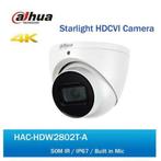 8MP Dahua Starlight HDCVI camera (HAC-HDW2802T-A) microfoon, Nieuw, Buitencamera, Ophalen of Verzenden
