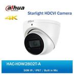 8MP Dahua Starlight HDCVI camera (HAC-HDW2802T-A) microfoon, Audio, Tv en Foto, Videobewaking, Nieuw, Buitencamera, Ophalen of Verzenden