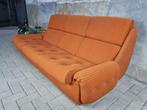 Jaren 70 Oranje Retro Bank | Vintage Design Sofa 3Zits II