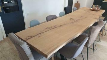 schaaldelen eik groot voor boomstamtafel eettafel beschikbaar voor biedingen
