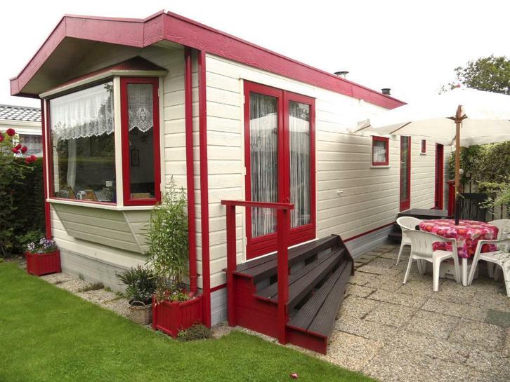 Texel 6 persoons Chalet Het Goudhaantje Texel, Vakantie, Campings, Recreatiepark, Aan zee, In bos, Internet, Speeltuin, Tuin, Tv